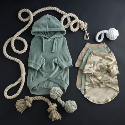 Cooper II Dog Hoodie (Sage / XXX-Small (up to 5lbs))