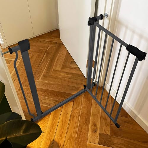 Easy Walk Thru Baby Safety Gate (36-inch Tall, Graphite)