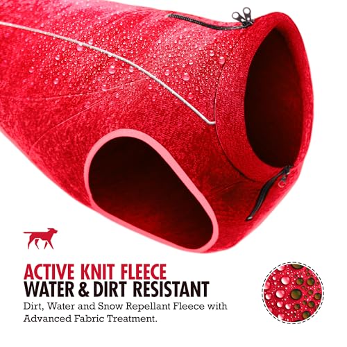 Insulated Fleece Sweater for Dogs (X-Small / Heather Red)