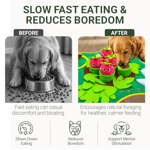 Snuffle Mat for Dogs 28.3" x 28.3"