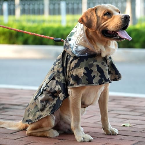 Waterproof Dog Raincoat (Camo / Medium)