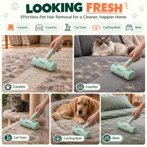 Pet Hair Remover Roller (Green)