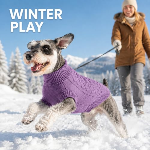 Small Dog Sweaters (purple / X-Small)
