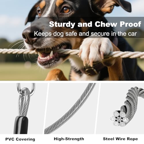 Dog Seat Belt for Car (2 Pack(Grey))