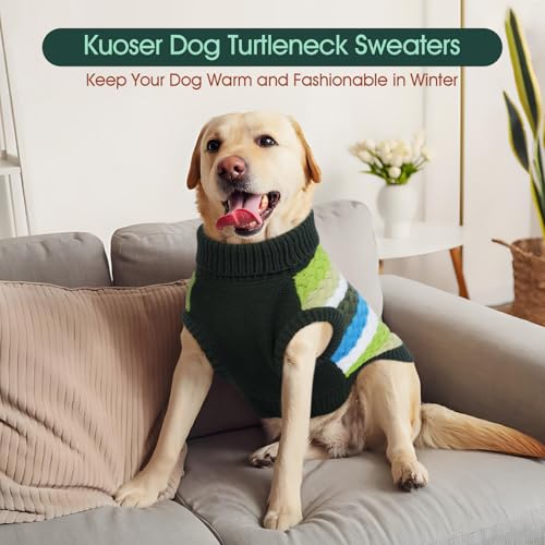 Dog Sweater Christmas Dog Sweaters for Extra Small Dogs Soft Warm Doggie Sweater Colorful Cable Knitted Vest (X-Small (Chest: 11.8''; Weight: 2 - 5LB) / Green)