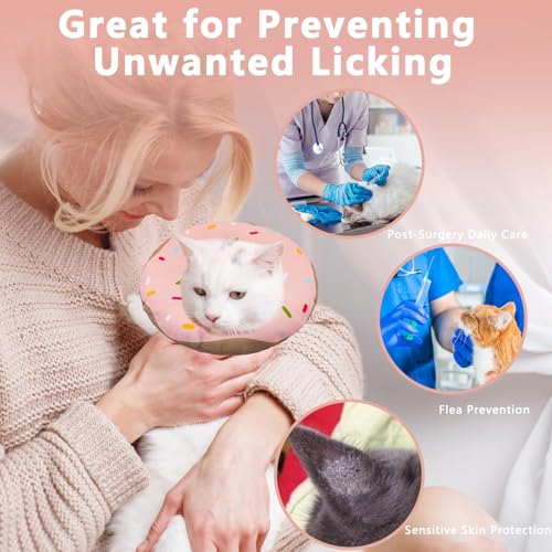 Cat Cone Collar Soft (Waterproof Pink / Large)