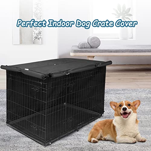 36 inch Dog Crate Cover Fit for 36 inch Wire (36.0"L x 23.0"W x 25.0"H / Black)