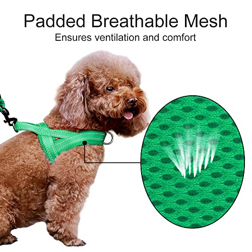 No Pull Dog Harness for Large Dogs (XL: chest 29.5"-39.4" / Green)