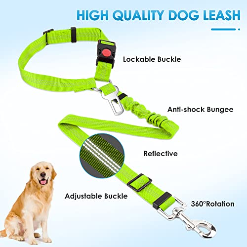 Dog Seat Belt for Car (L.Lime Green)