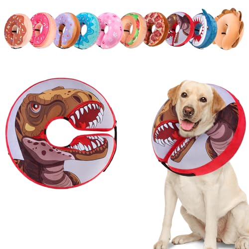 Dog Cone Collar Alternative After Surgery (Dinosaur / L(Neck:16"-18"))