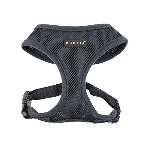 Authentic Puppia Soft Harness (Grey / Small)