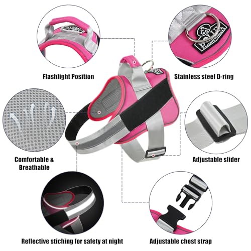 Dog Harness No (X-Large (Pack of 1) / Fuchsia)