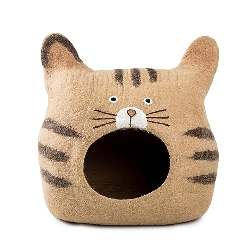 Luxurious Merino Wool Cat Cave (Face)