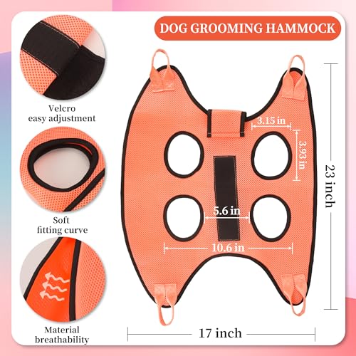 Dog Grooming Hammock Kit (S (17 LB Max) / Orange)