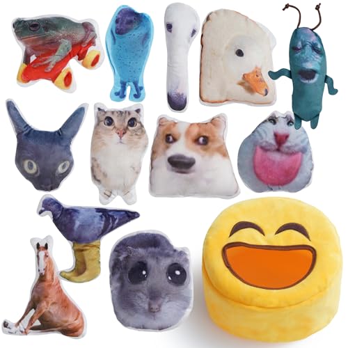 Plush Squeaky Dog Toys (12pcs Funny Toys)