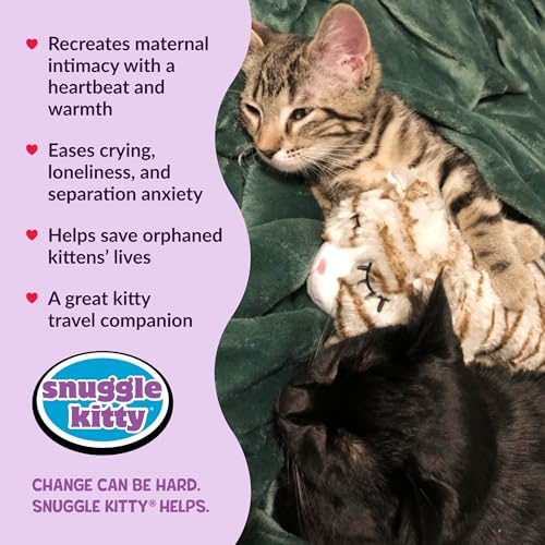 Snuggle Kitty Heartbeat Cat Toy (Tan Tiger)