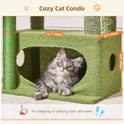 Cactus Cat Tree (Cactus / 38.5 Inches)