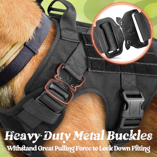Tactical Dog Harness for Medium (Black / Medium)