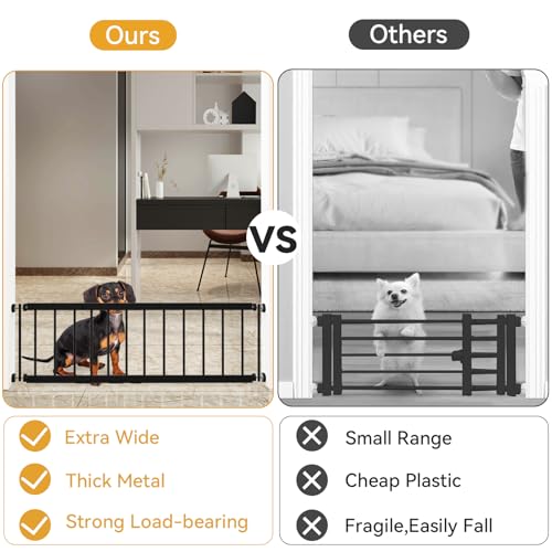 Dog Gate Indoor (18-45''W*10''H / Black)