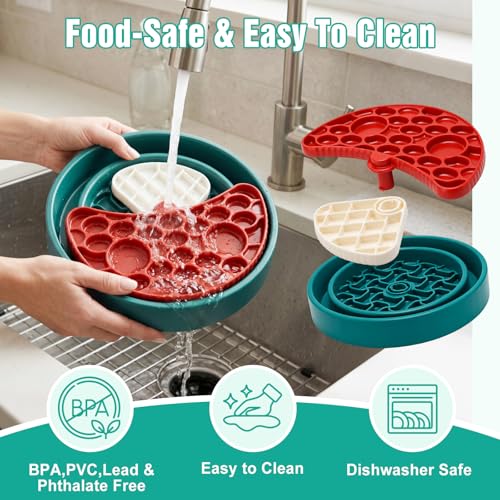 3 Level Slow Feeder Dog Bowl