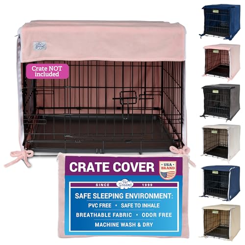 Dog Crate Cover (Pink Blush / 24.0"L x 18.0"W x 19.0"H)