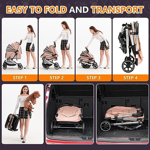 Medium Dog Stroller (Pink)