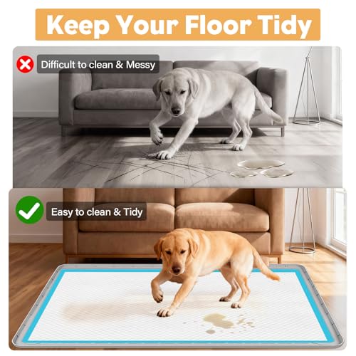 57" x40" Pee Pad Holder for Dogs Puppy Pad Holder Light Grey (57" x40"Light Grey)