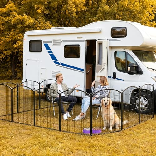Decorative Garden Fence (Black / 48 in(H))
