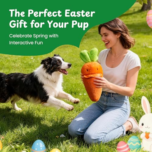 Carrot Dog Toys (Squeaky Carrots)