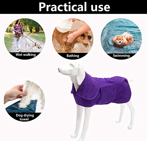 Dog Drying Coat (XXX-Large / Purple)
