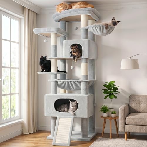 Cat Tree 78.7'' Cat Tower (78.7 inch / Light gray)