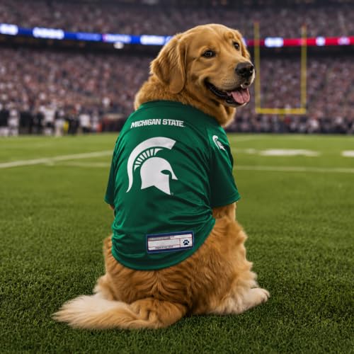 NCAA Michigan State Spartans Stretch Pet Jersey (Michigan State Spartans / Large)