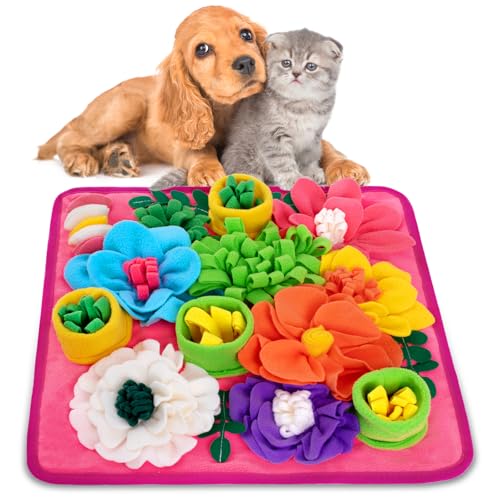 Snuffle Mat for Dogs (Bright Pink)