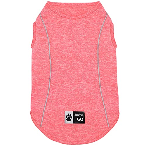 Reflective Dog Shirt (Small (4-7lbs) / 3#Coral Red)