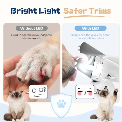 Dog Nail Clippers with Light and Dog Nail Grinder Quiet
