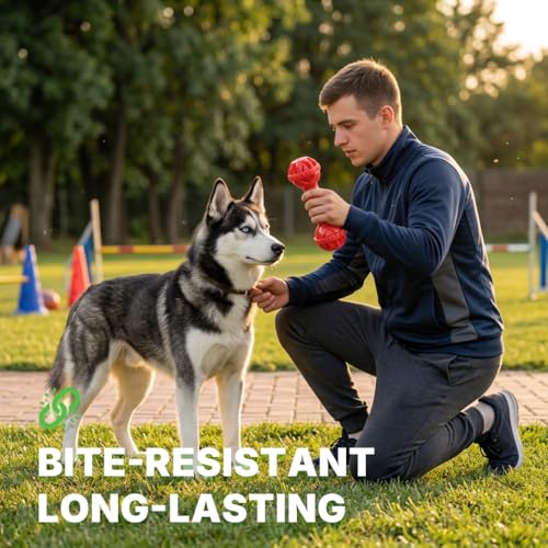 Dog Toys for Aggressive Chewers (Mr. Bone - Red)
