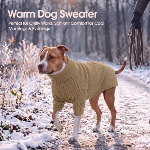Small Dog Sweater (Camel / Large)