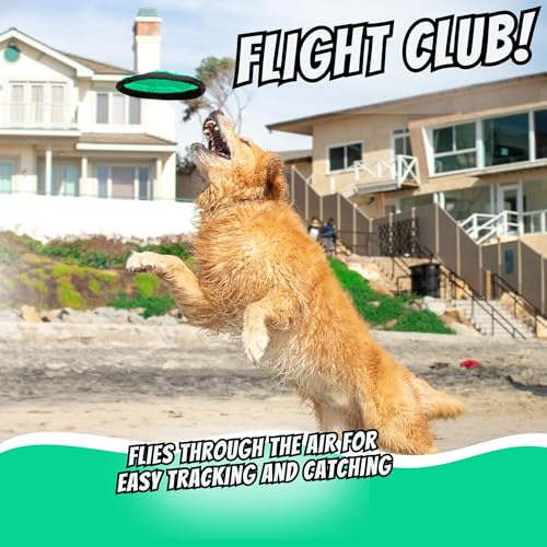 Flippy Flopper Flying Disc Dog Toy 9 Inch (Pack of 1)