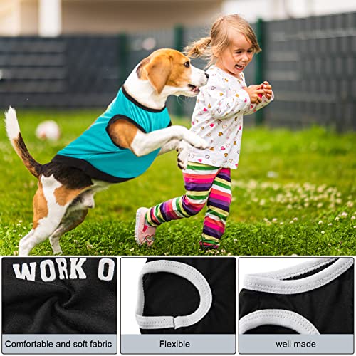 8 Pieces Dog Shirts Boy Funny Printed Puppy Clothes Summer Male Soft Dog Clothes Breathable Pet T Shirts Outfits Puppy Clothing Fit for Small and Medium Dogs (Medium)
