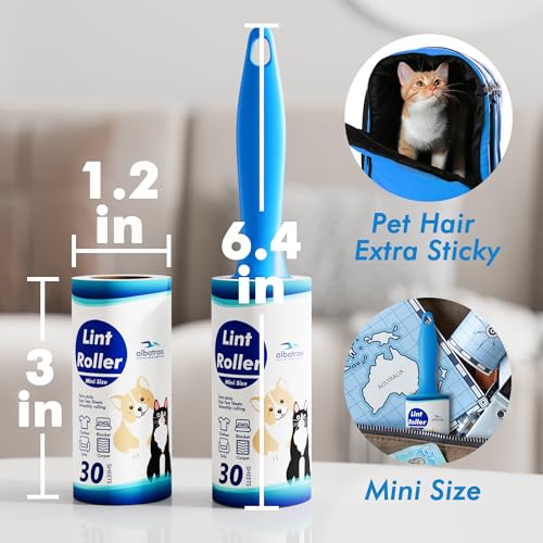 150 Sheets Mini Lint Rollers for Clothes