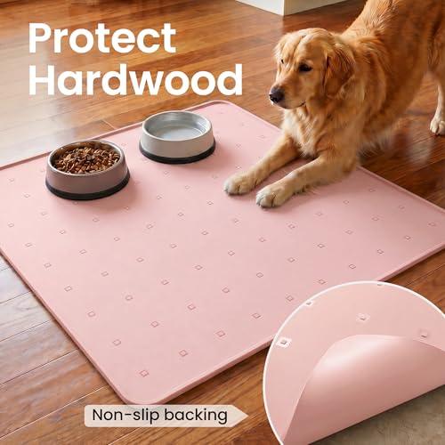 Silicone Pet Feeding Mat (pink / 26*26)
