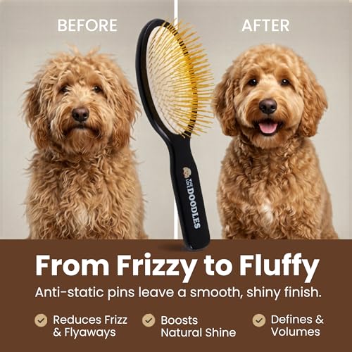 Gold Pin Brush For Dogs (Gold Pins)