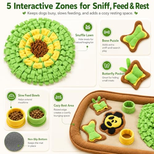 2IN1 Dog Bed Mat&Snuffle Mat for Dogs Large Breed