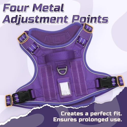 Tactical Dog Harness for Medium (Purple / Medium)