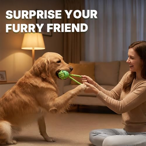 Tug of War Dog Toy with Ball (Forest Fetcher)