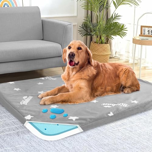 Waterproof Dog Bed for Large (Grey / 38" X 26" X 1.5")