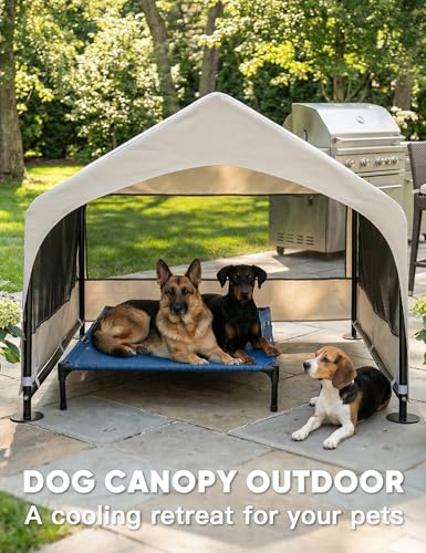 Dog House Outdoor (XXL Tent (48"D x 48"W x 39"H) / Grey)