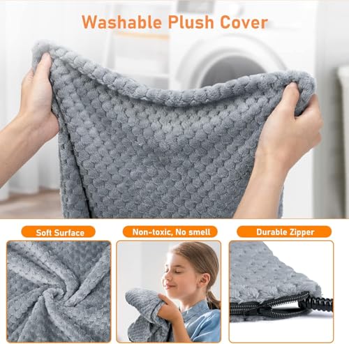 Extra Large Pet Heating Pad (XL: 47" x 28" / Grey)