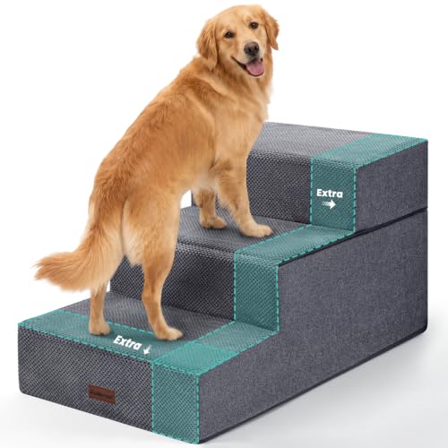 Dog Stairs for Large Dogs 18" H (Grey)