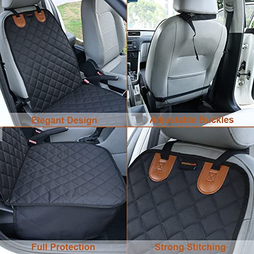 2PCS Dog Car Front Seat Covers Scratch (19"W x 43"L Front Seat Cover (Pack of 2))